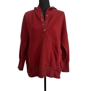 Oversized Small Red Hoodie